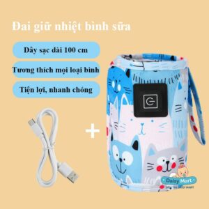 Túi ủ bình sữa thông minh cổng USB: Giữ sữa ấm luôn sẵn sàng cho bé yêu của bạn